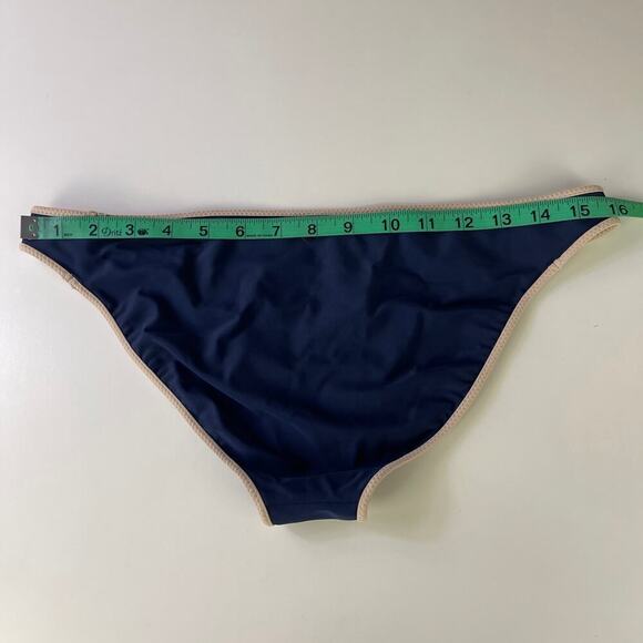 Lululemon Burgundy Red Navy Reversible Bikini Bottom See MEASUREMENTS Women's 10 - Picture 9 of 10